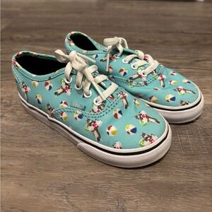 Vans Kids Sneakers with Beach Ball Design - Aqua